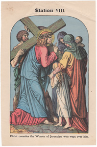 Christ consoles the Women of Jerusalem who wept over him